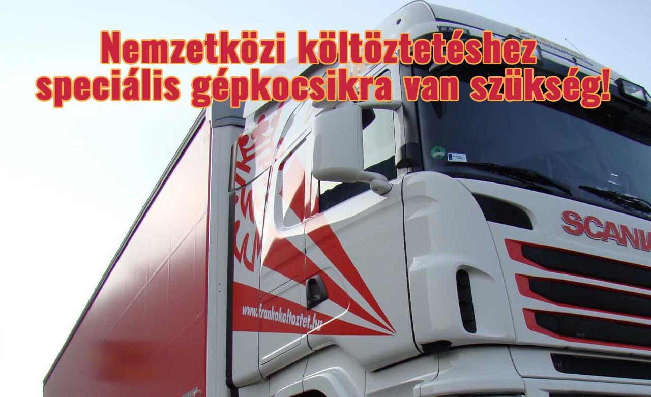 Költöztetés külföldre? Hazaköltözik? Megoldjuk!