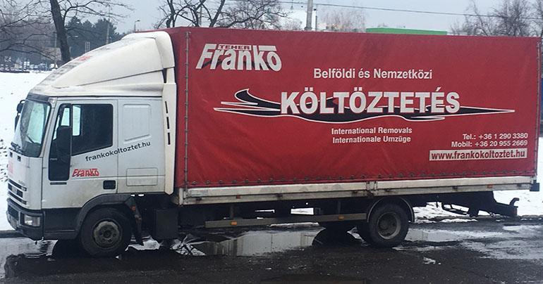 IVECO Eurocargo Tector 75 E 17. – Speciálisan költöztetésekre kialakított ponyvás felépítményű, burkolt, filcezett